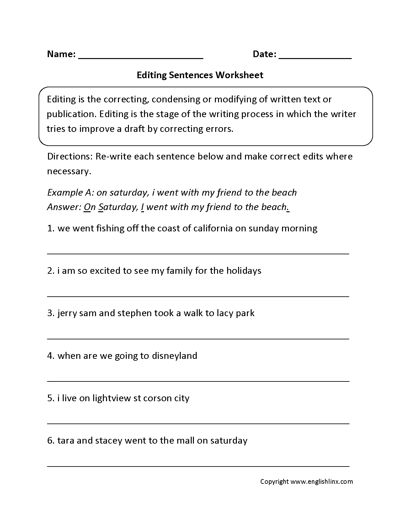 Writing Worksheets Editing Worksheets Worksheets Library Writing Worksheets Editing Worksheets Worksheets Library