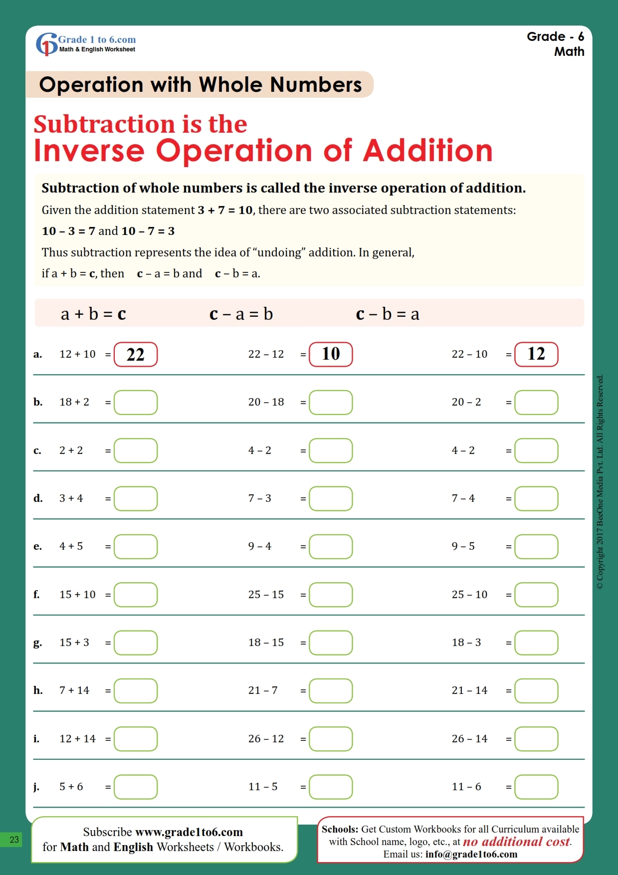 Year 2 Inverse Operation Worksheets KS1 Addition U0026 Subtraction Year 2 Inverse Operation Worksheets KS1 Addition U0026 Subtraction