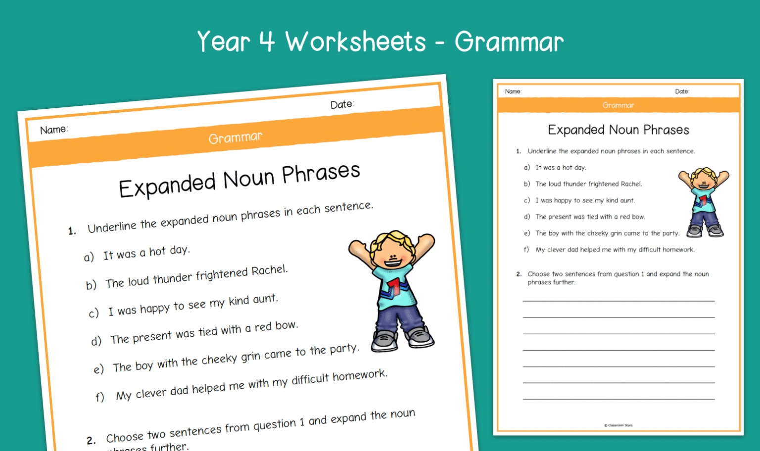 Year 4 Expanded Noun Phrases Worksheets KS2 Grammar Primary Worksheets Library Year 4 Expanded Noun Phrases Worksheets KS2 Grammar Primary Worksheets Library