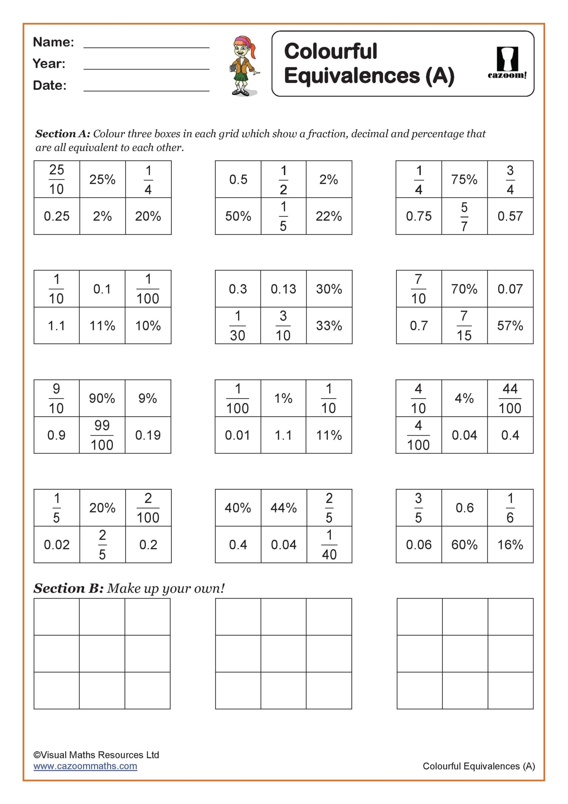Free Printable Grade 5 Math Worksheets