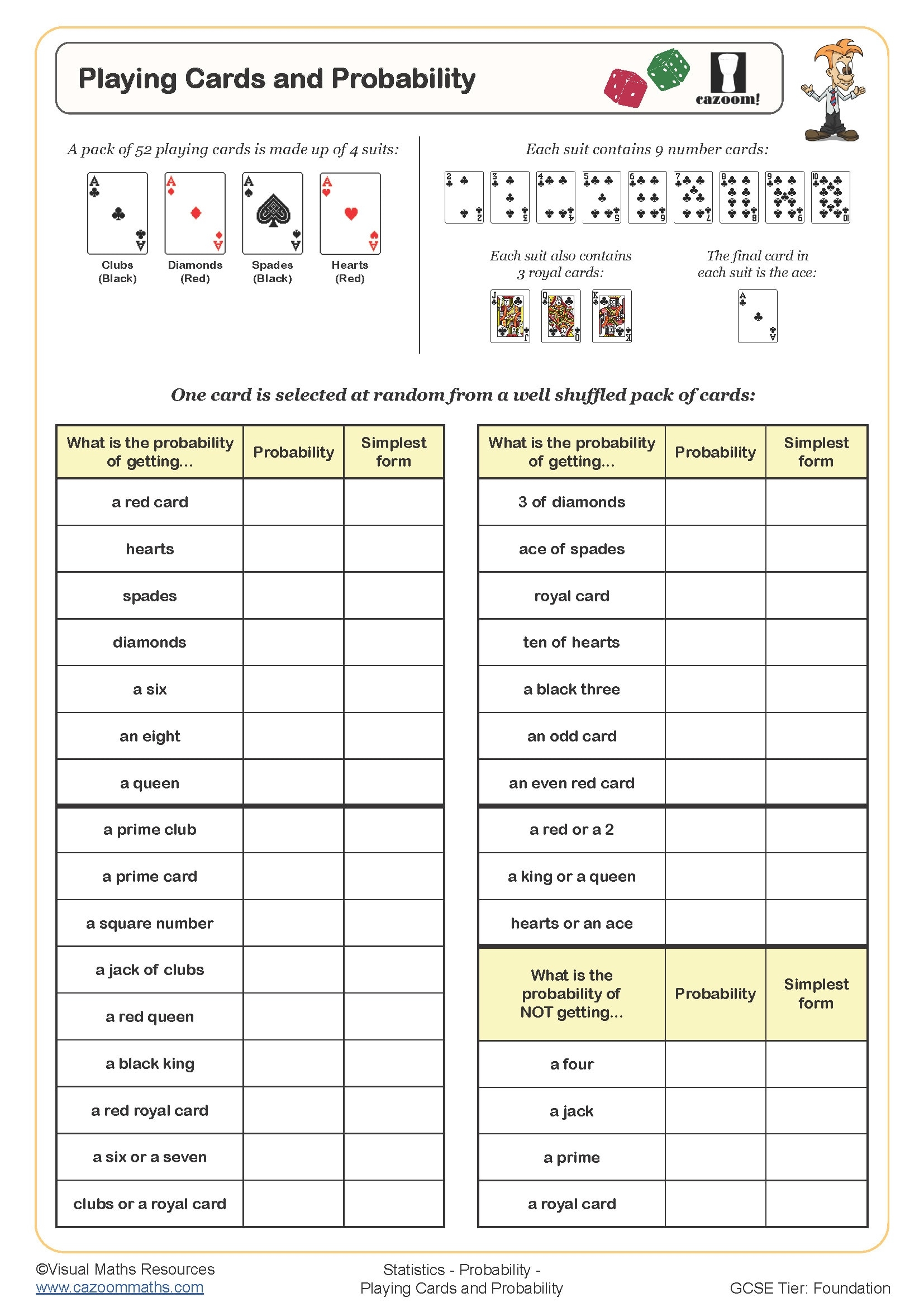 Free Grade 7 Probability Worksheets Free Grade 7 Probability Worksheets