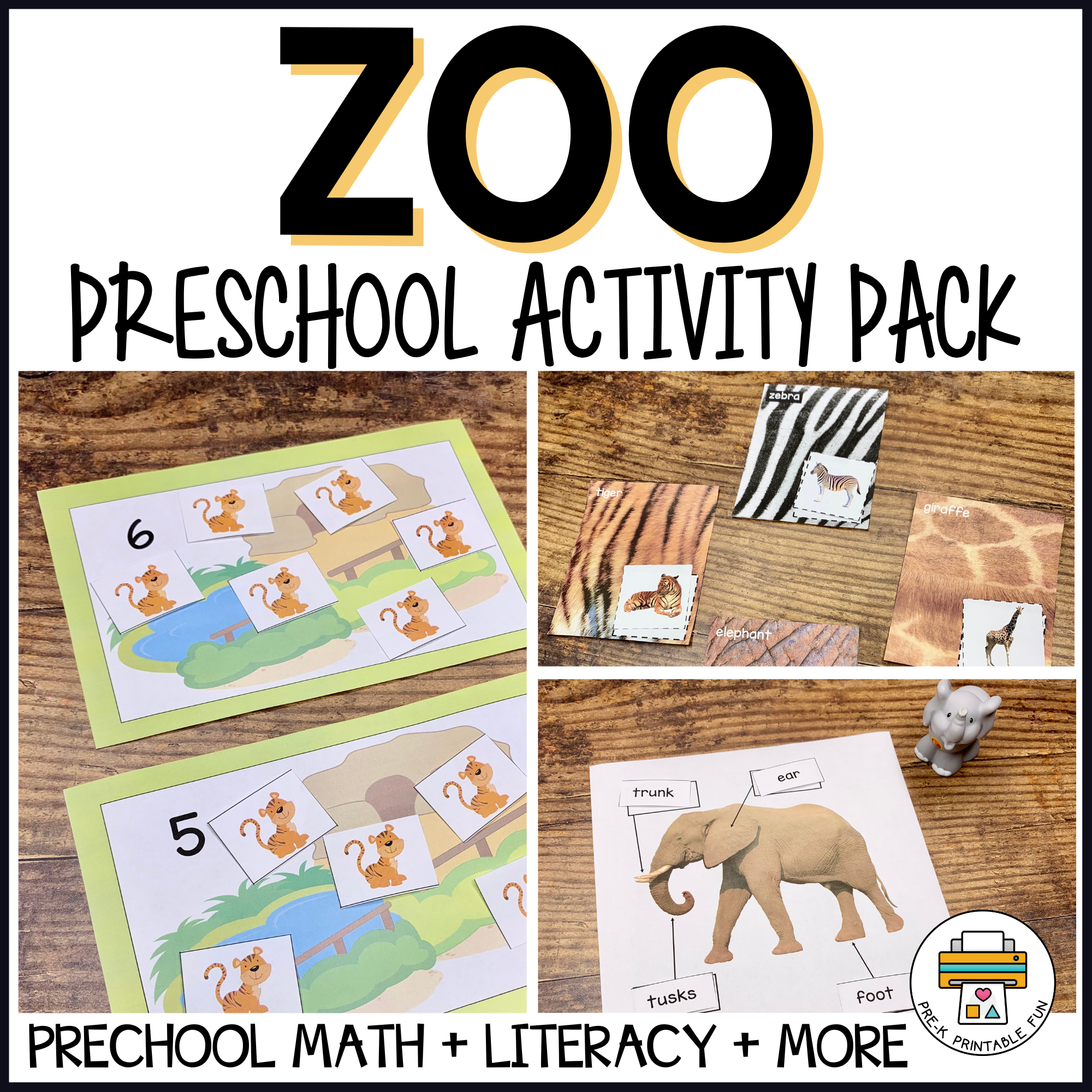 Zoo Preschool Activities