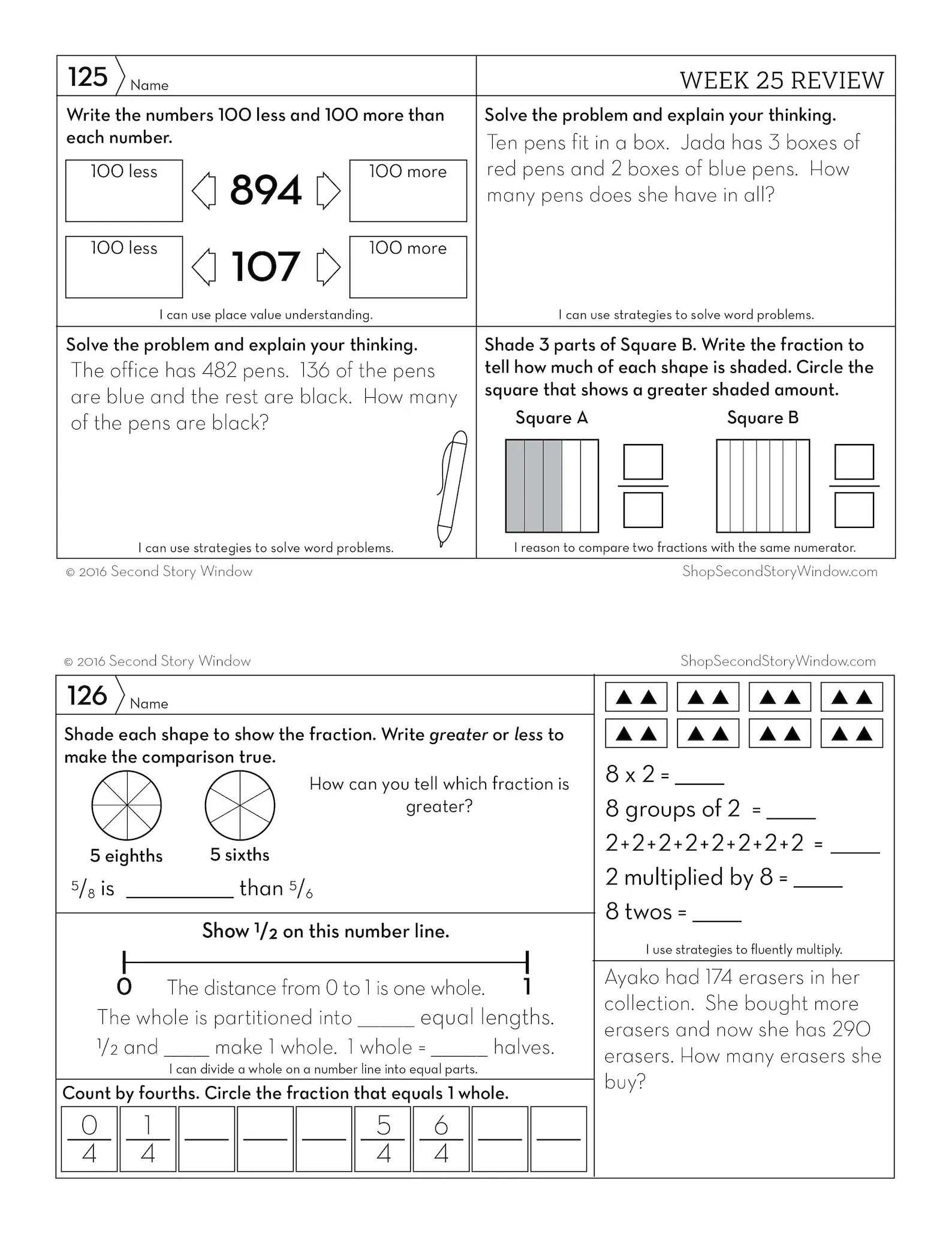 1-19 Homework 3rd Grade Printable 2s 1-19 Homework 3rd Grade Printable 2s
