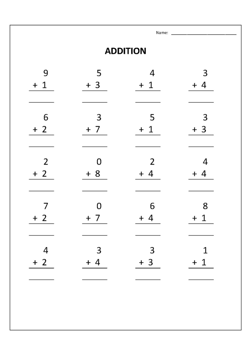 Free Math Worksheets No Sign Up