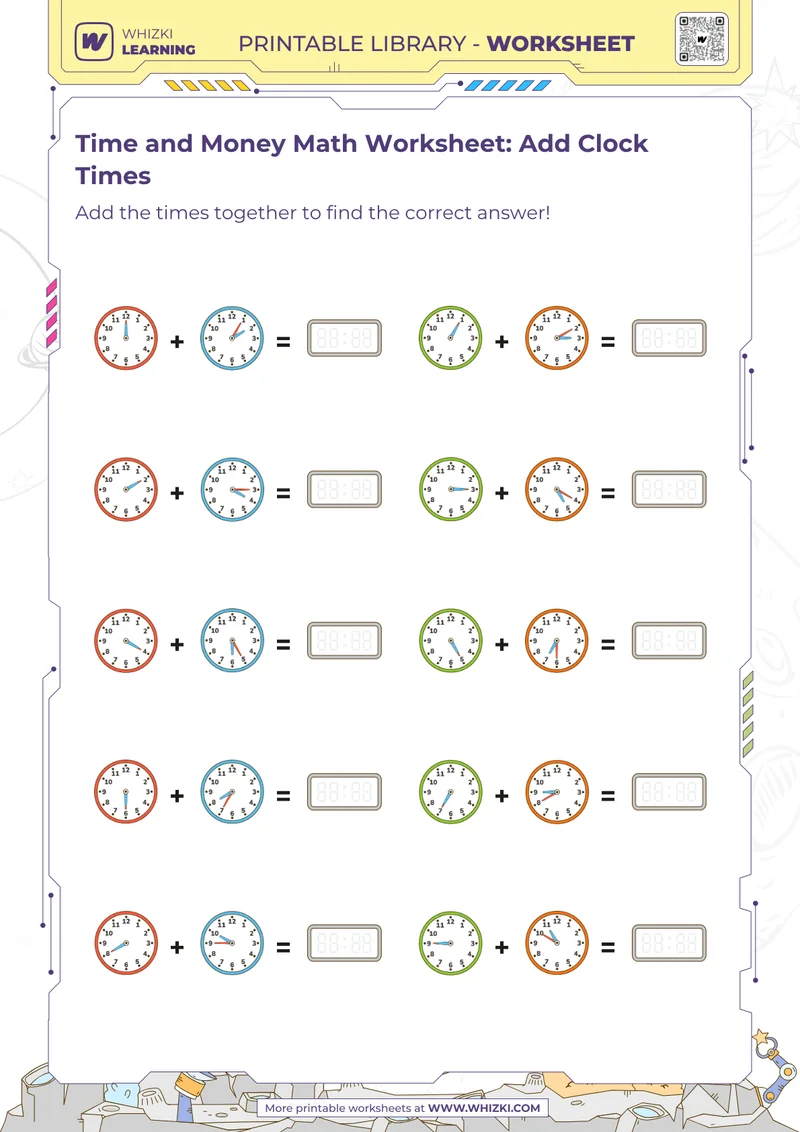 Free Math Worksheets On Time And Money Free Math Worksheets On Time And Money