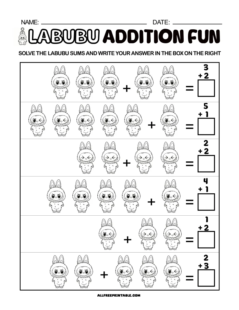 Free Printable Fun Math Worksheets