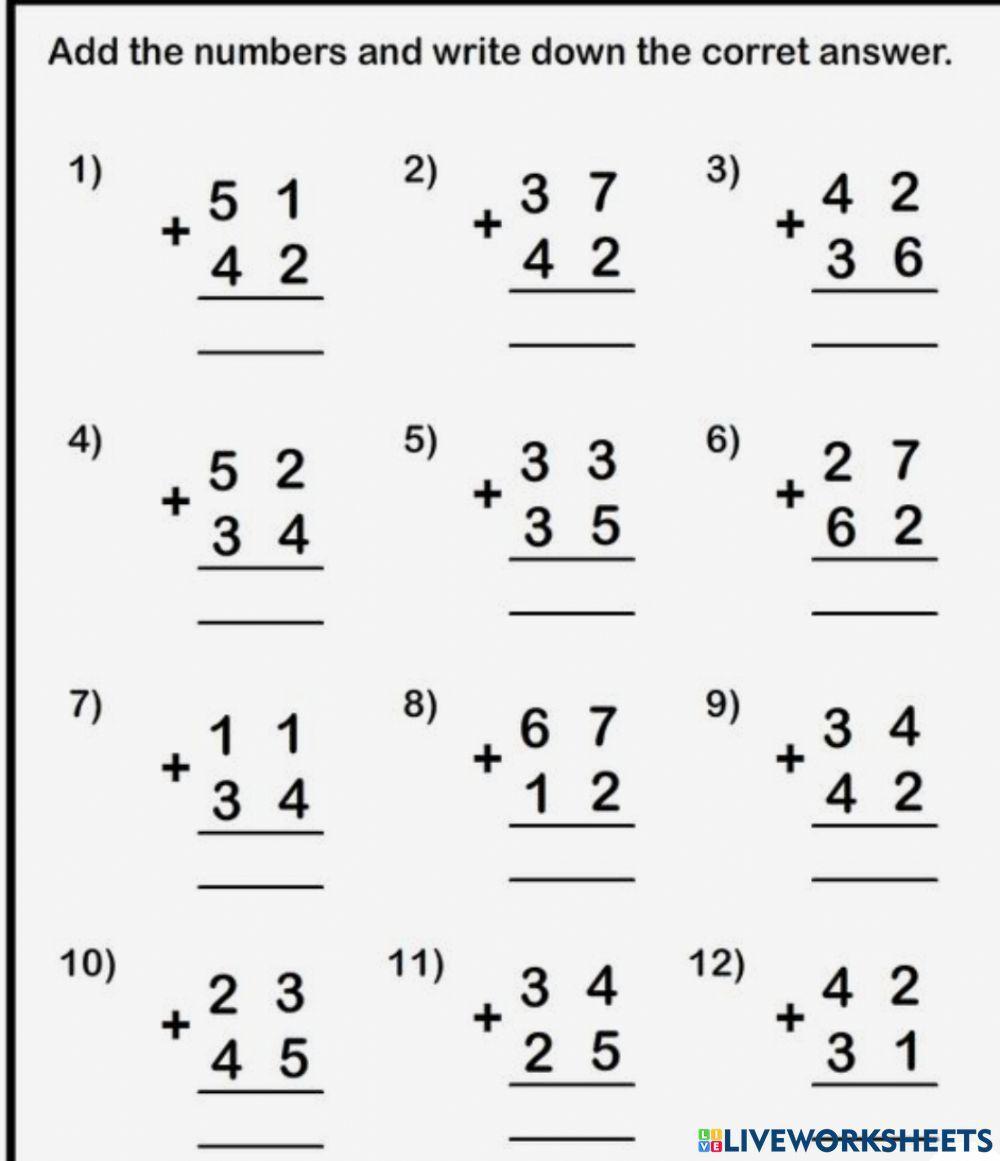 Year Two Maths Worksheets Free
